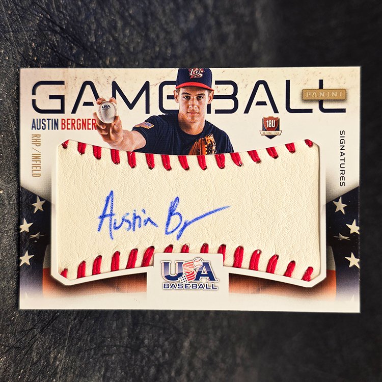 Panini USA Baseball 2014 - Gameball Signatures - Austin Bergner, United States /25 #31