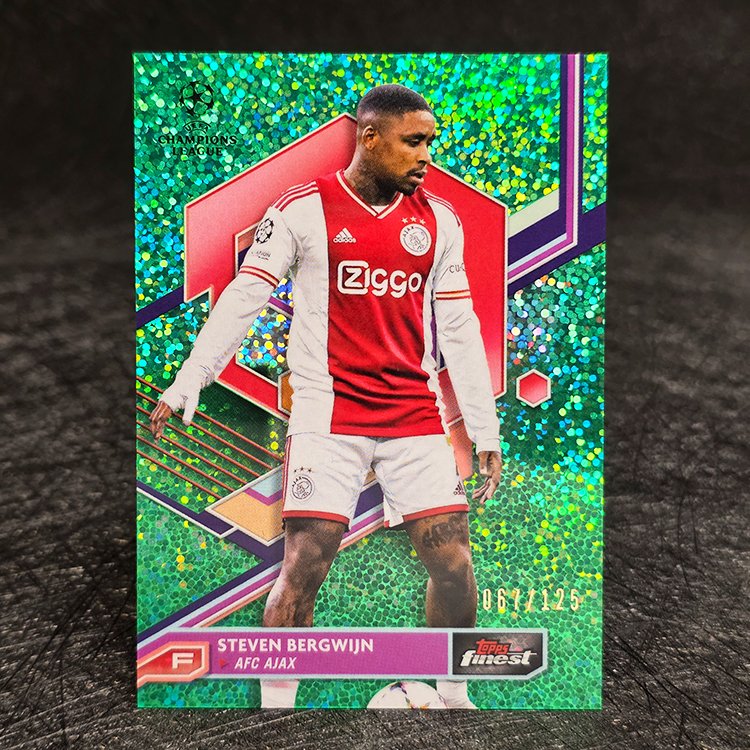 Topps Finest UEFA 2022-23 - Green - Steven Bergwijn, Ajax /125 #126