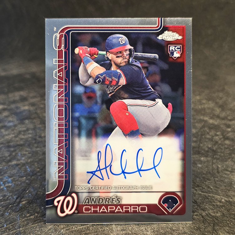 Topps Chrome 2025 - Rookie Auto - Andres Chaparro, Washington Nationals #RA-AC