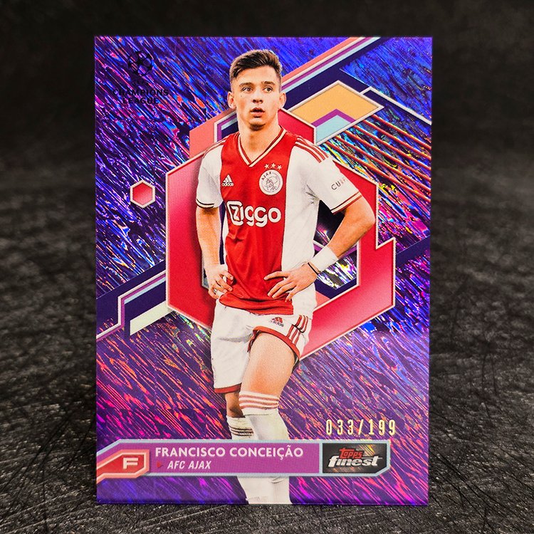 Topps Finest UEFA 2022-23 - Purple - Francisco Conceicao, Ajax /199 #93