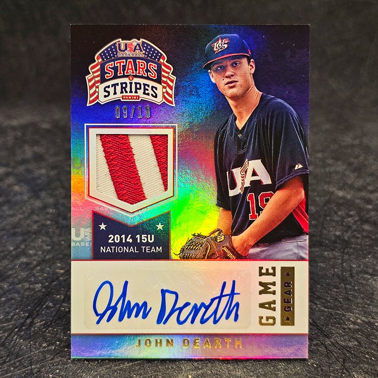 Panini Stars & Stripes 2015 - Longevity Emerald Signatures - John Dearth, United States 09/10 #49