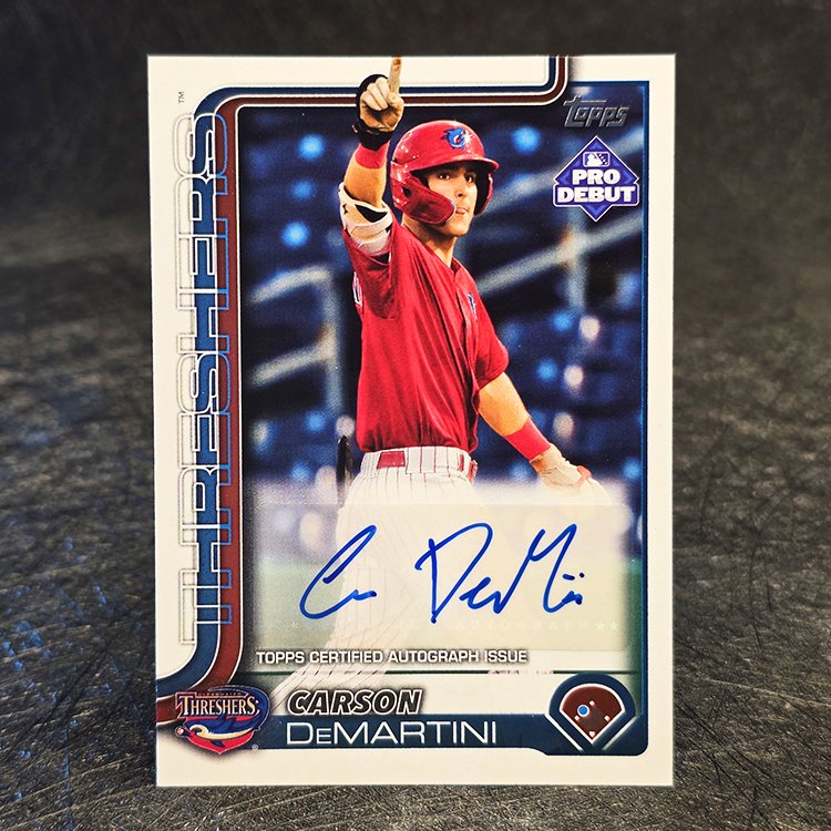 Topps Pro Debut 2025 - Auto - Carson DeMartini, Clearwater Threshers #PD-152