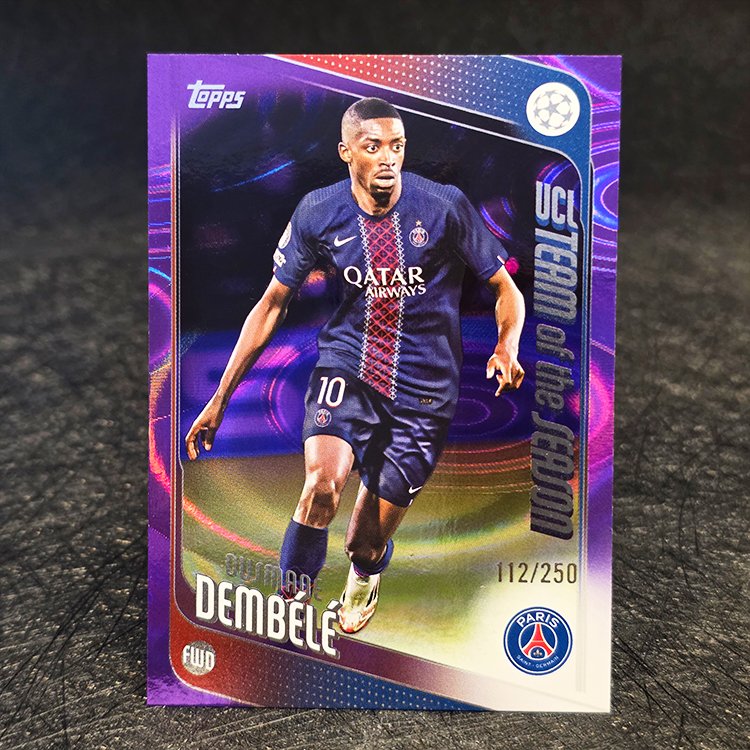 Topps UCC 2025-26 - Team of the Season, Purple - Ousmane Dembele, Paris St Germain /250 #3