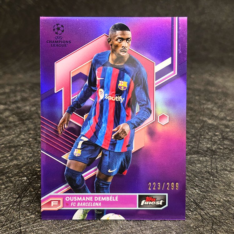 Topps Finest UEFA 2022-23 - Purple - Ousmane Dembele, Barcelona /299 #68