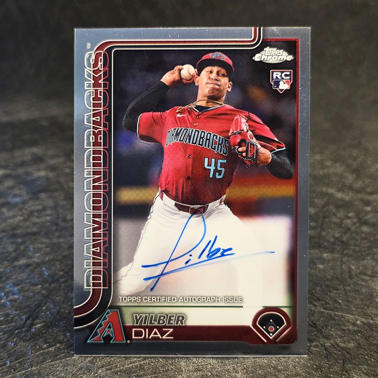 Topps Chrome 2025 - Rookie Auto - Yilber Diaz, Arizona Diamondbacks #RA-YD