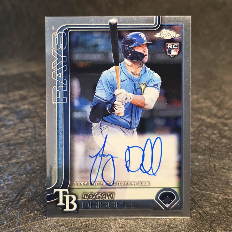 Topps Chrome 2025 - Rookie Auto - Logan Driscoll, Tampa Bay Rays #RA-LDR