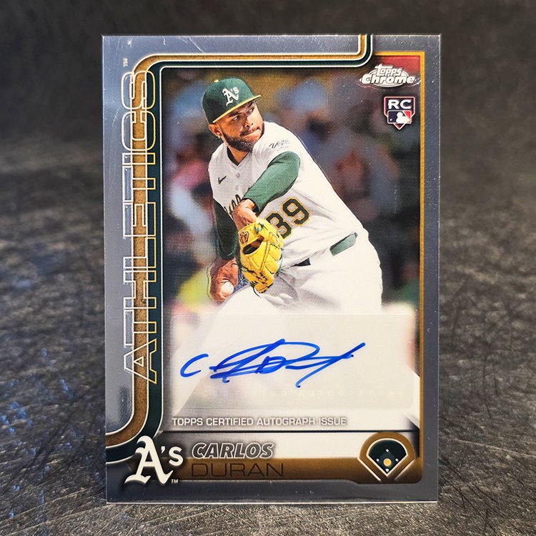 Topps Chrome 2025 - Rookie Auto - Carlos Duran, Oakland Athletics #AC-CDN