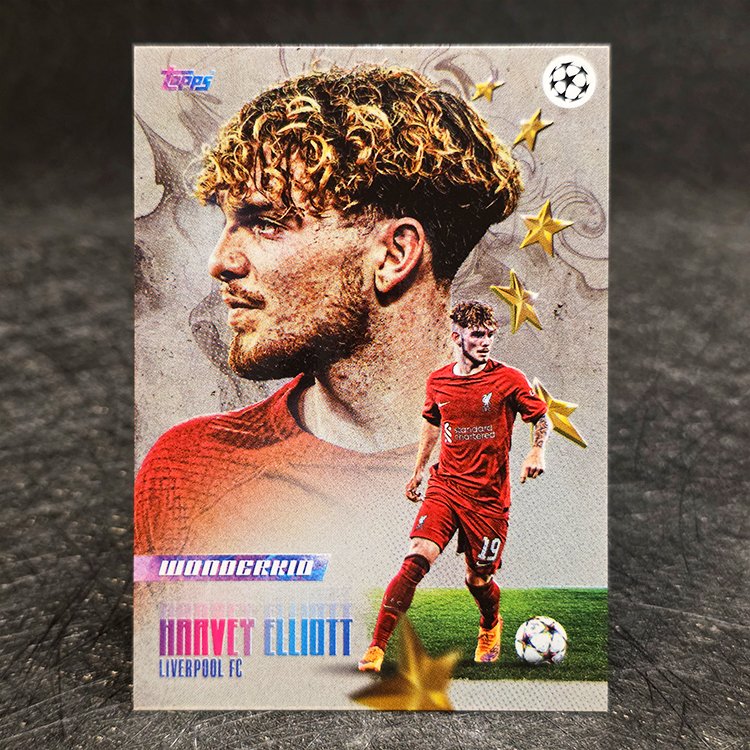 Topps Curated Jamal Musiala Platinum - Wonderkid - Harvey Elliot, Liverpool