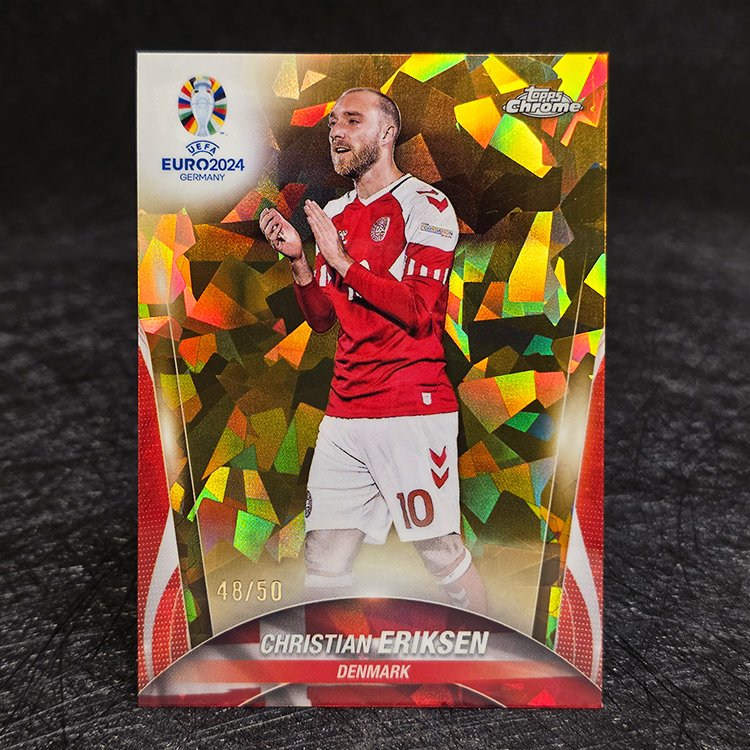 Topps Chrome UEFA Euro 2024 - Gold - Christian Eriksen, Denmark /50 #43
