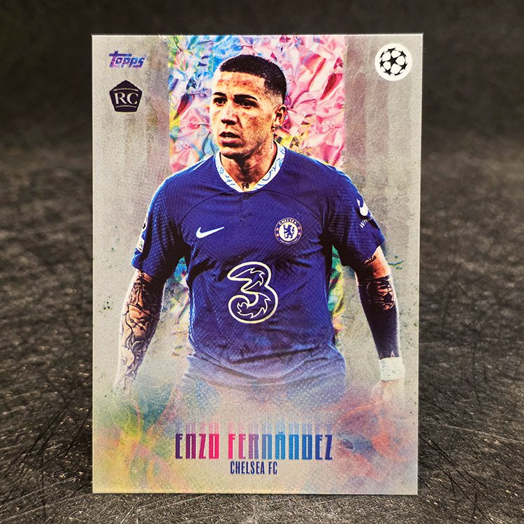 Topps Curated Jamal Musiala Platinum - Enzo Fernandez, Chelsea
