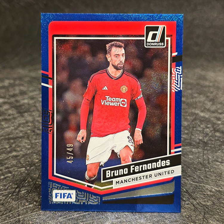 Panini Donruss Optic Soccer 2023-24 - Blue - Bruno Fernandes, Manchester United /49 #95