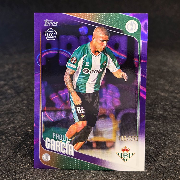 Topps UCC 2025-26 - Purple - Pablo Garcia, Real Betis /250 #174