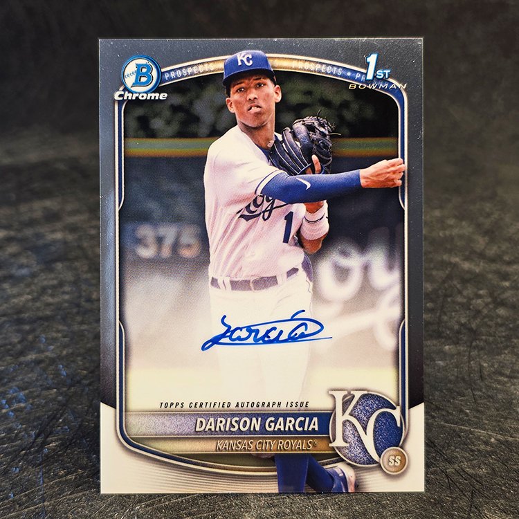 Bowman Chrome 2025 - 1st Auto - Darison Garcia, Kansas City Royals #CPA-DG