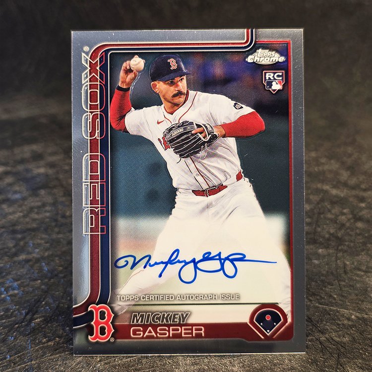 Topps Chrome 2025 - Rookie Auto - Mickey Gasper, Boston Red Sox #RA-MG