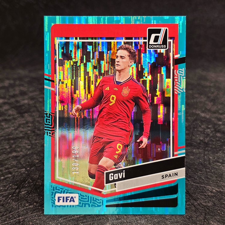 Panini Donruss Optic Soccer 2023-24 - Aqua - Gavi, Spain /199 #55