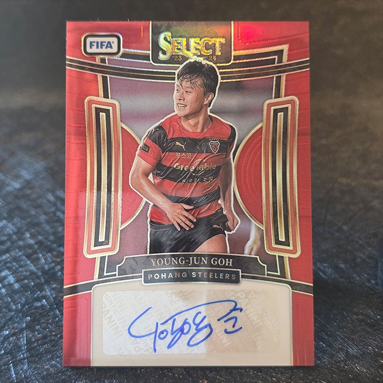 Panini Select FIFA 2023-24 - Auto, Red - Young-Jun Goh, Pohang Steelers #S-YJG