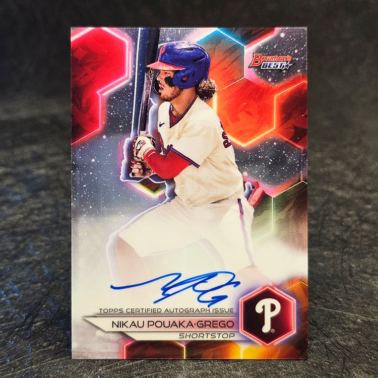 Bowman's Best 2023 - Auto - Nikau Pouaka-Grego, Philadelphia Phillies #B23-NP