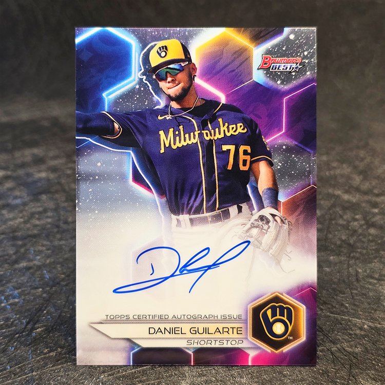 Bowman's Best 2023 - Auto - Daniel Guilarte, Milwaukee Brewers #B23-DGE