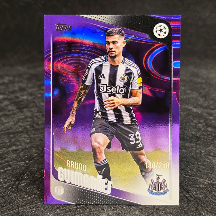 Topps UCC 2025-26 - Purple - Bruno Guimaraes, Newcastle /250 #117