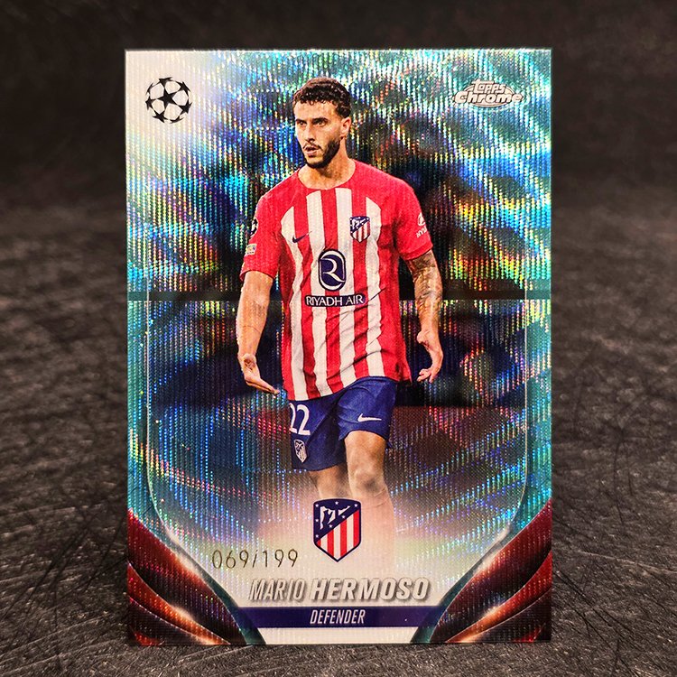 Topps Chrome UEFA 2023-24 - Aqua - Mario Hermoso, Atletico Madrid /199 #106