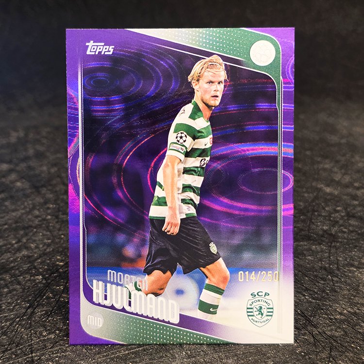 Topps UCC 2025-26 - Purple - Morten Hjulmand, Sporting /250 #199