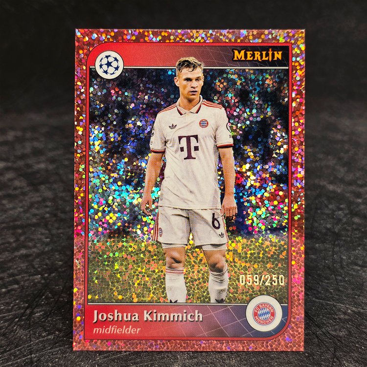 Topps Merlin UCC 2024-25 - Rose Gold Speckle - Joshua Kimmich, Bayern Munchen /250 #143