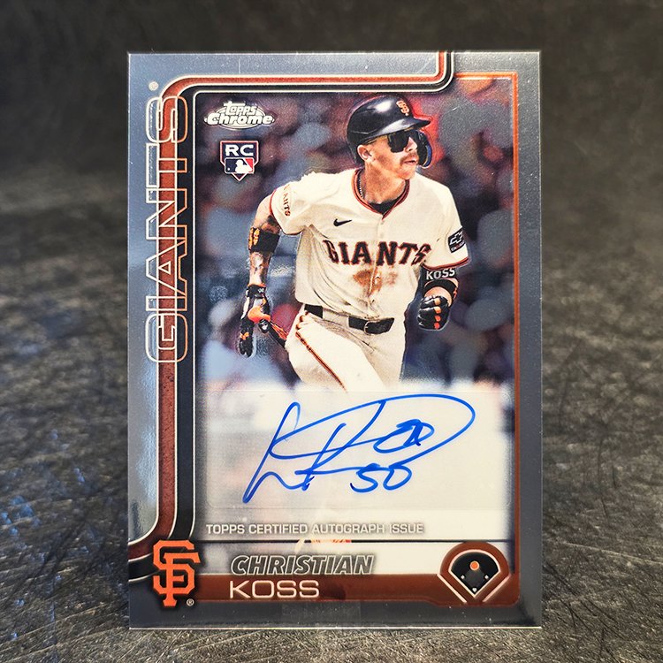 Topps Chrome 2025 - Rookie Auto - Christian Koss, San Francisco Giants #AC-CK