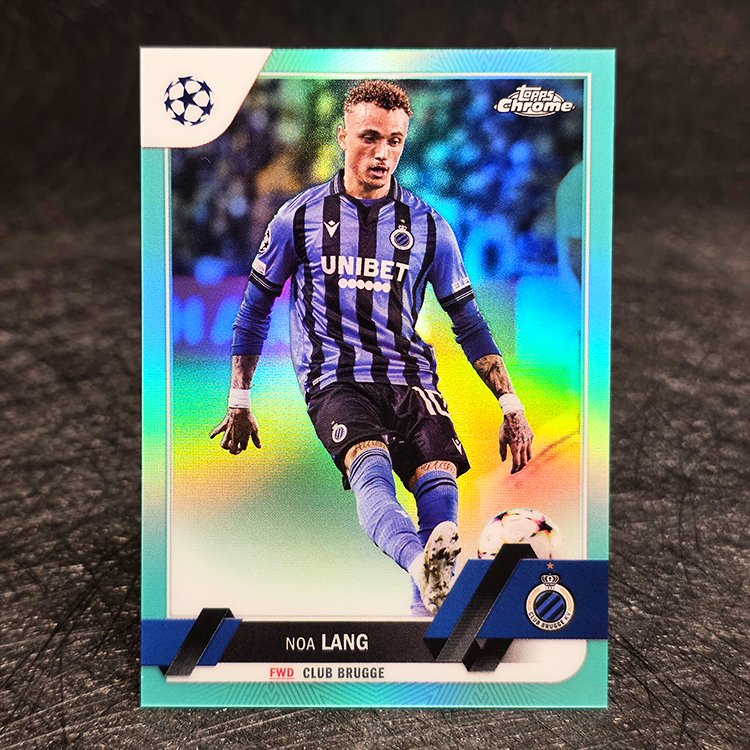 Topps Chrome UEFA 2022-23 - Aqua - Noa Lang, Club Brugge /199 #4
