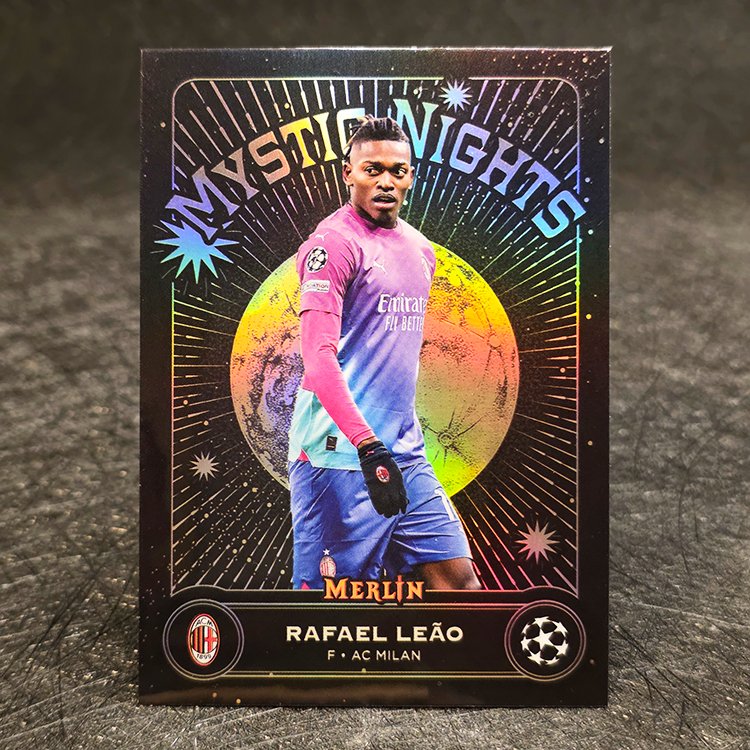 Topps Merlin UEFA 2024-25 - Mystic Nights - Rafael Leao, AC Milan #MN-9