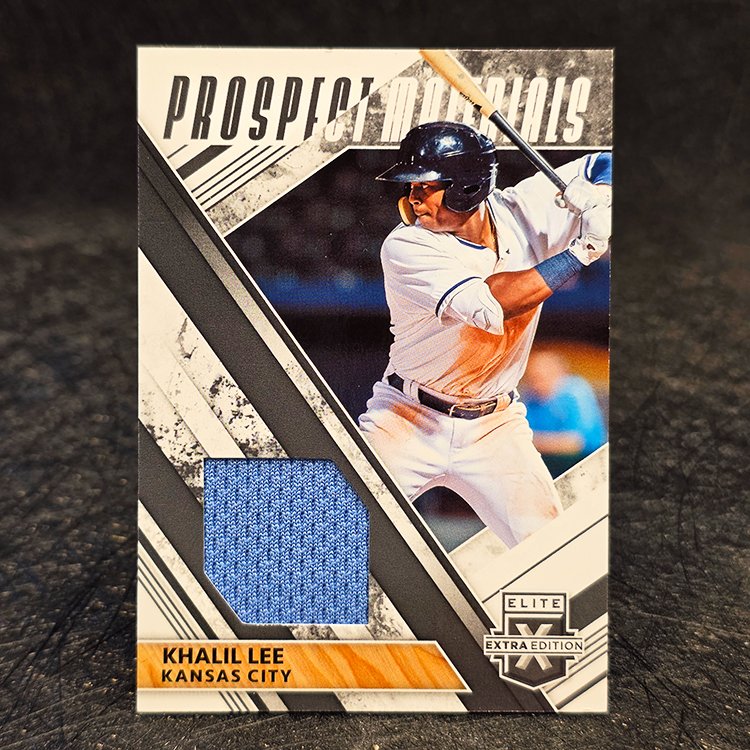 Panini Elite Extra Edition 2019 - Prospect Materials - Khalil Lee, Kansas City Royals #PM-KL
