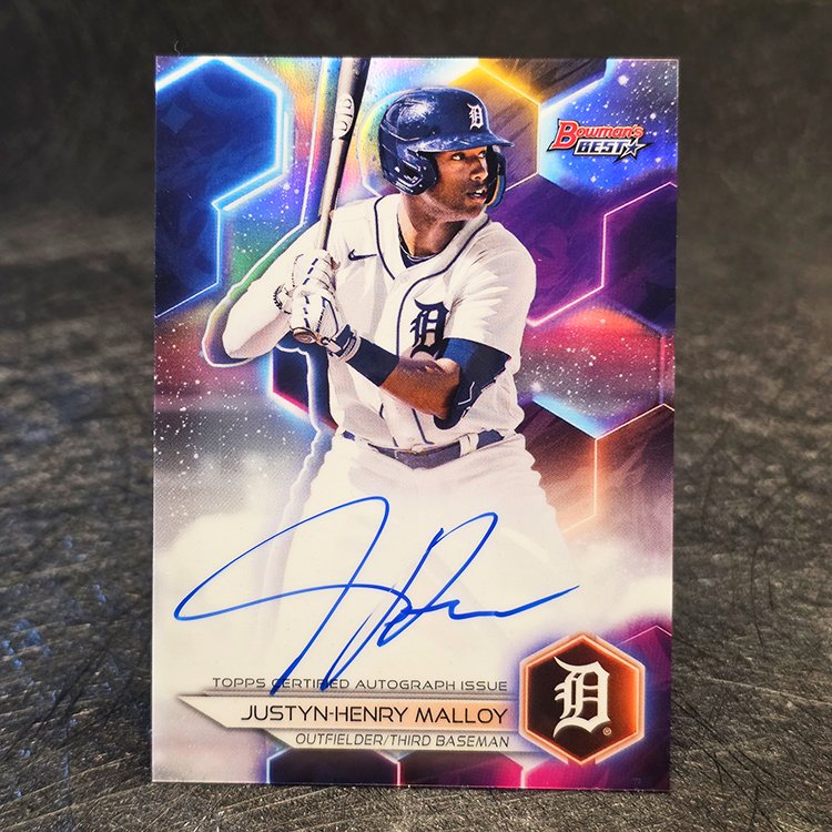 Bowman's Best 2023 - Auto - Justyn-Henry Malloy, Detroit Tigers #B23-JMY