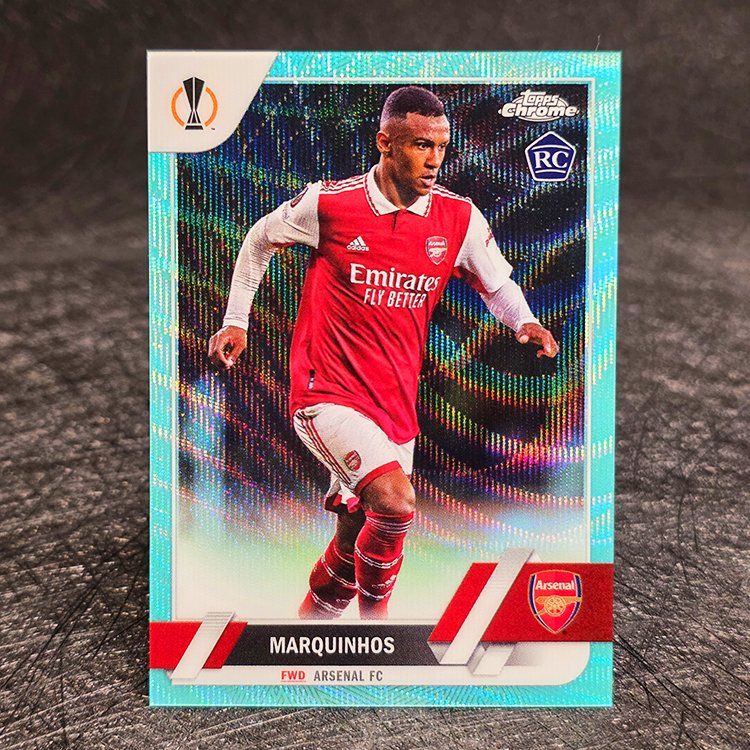 Topps Chrome UEFA 2022-23 - Aqua - Marquinhos, Arsenal /199 #188