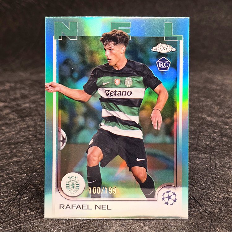 Topps Chrome UEFA 2024-25 - Aqua - Rafael Nel, Sporting /199 #132