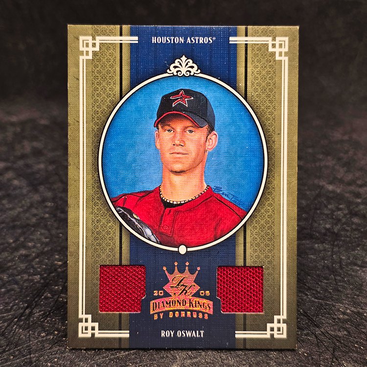 Donruss 2005 - Diamond Kings Materials, Bronze - Roy Oswalt, Houston Astros /200 #104