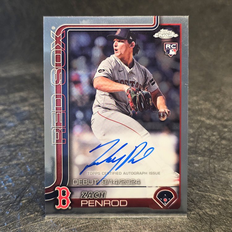 Topps Chrome 2025 - Rookie Auto - Zach Penrod, Boston Red Sox #CRDA-ZP
