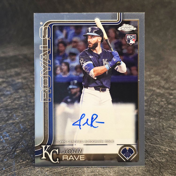 Topps Chrome 2025 - Rookie Auto - John Rave, Kansas City Royals #AC-JR