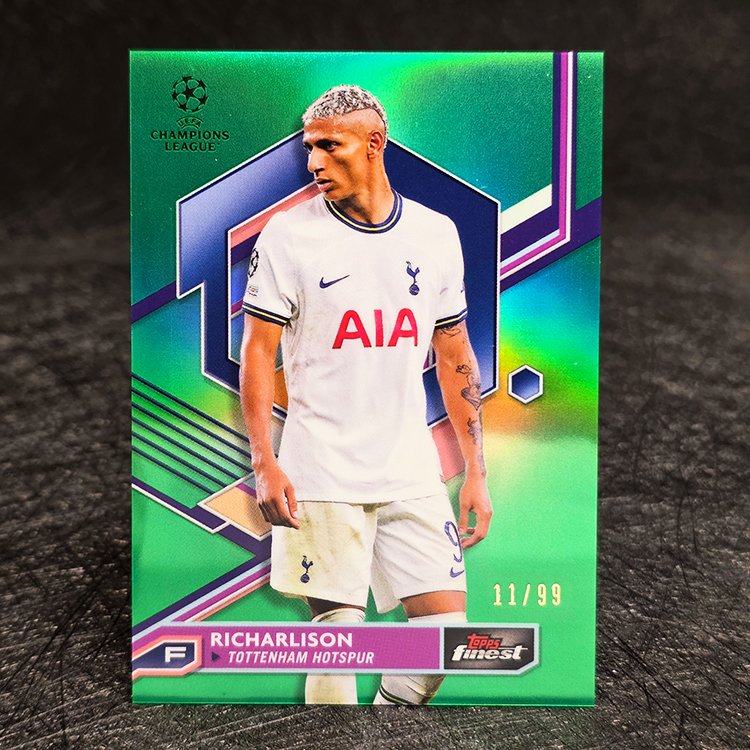 Topps Finest UEFA 2022-23 - Green - Richarlison, Tottenham /99 #147