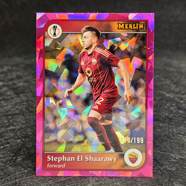 Topps Merlin UCC 2024-25 - Pink Atomic - Stephan El Shaarawy, Roma /199 #92