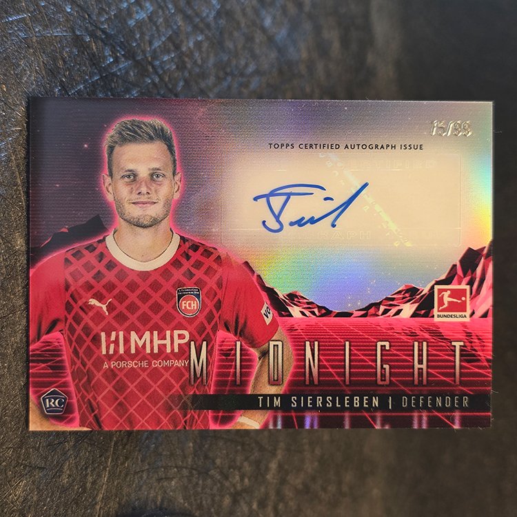 Topps Midnight Bundesliga 2023-24 - Horizon Auto - Tim Siersleben, FC Heidenheim 1846 #HS-TS