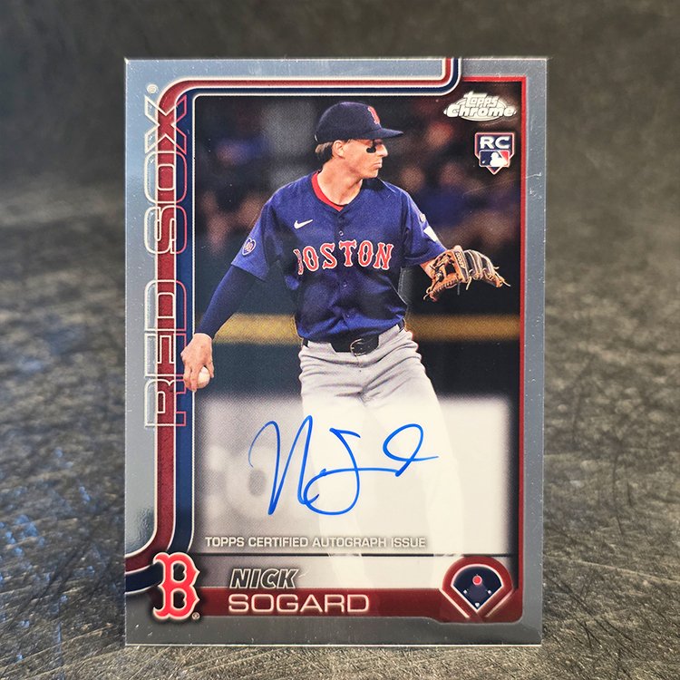 Topps Chrome 2025 - Rookie Auto - Nick Sogard, Boston Red Sox #RA-NSO