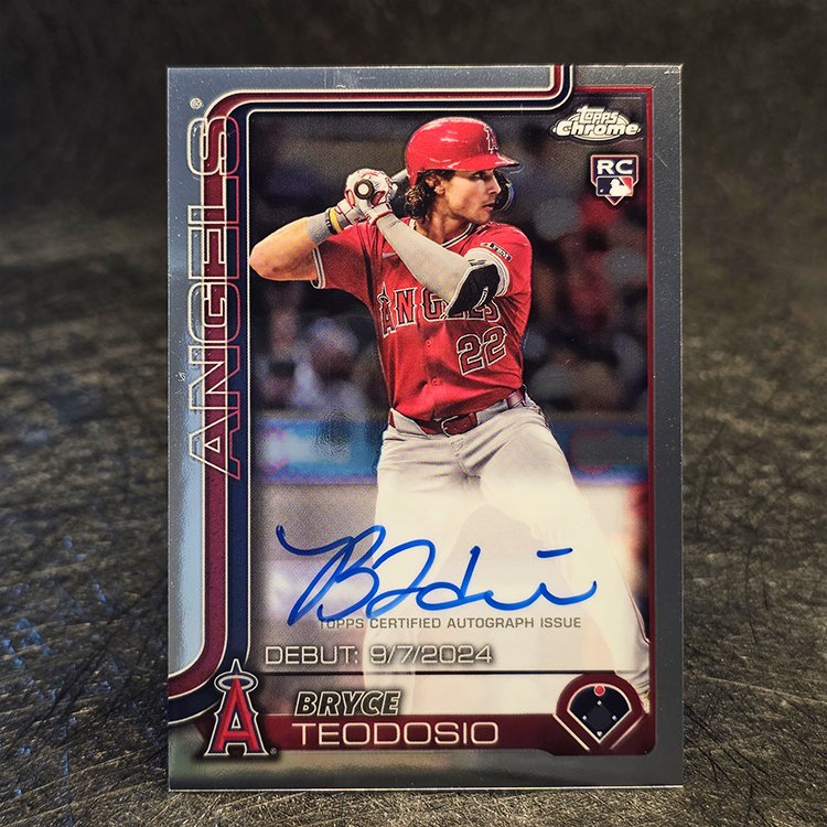 Topps Chrome 2025 - Rookie Auto - Bryce Teodosio, Angels #CRDA-BT