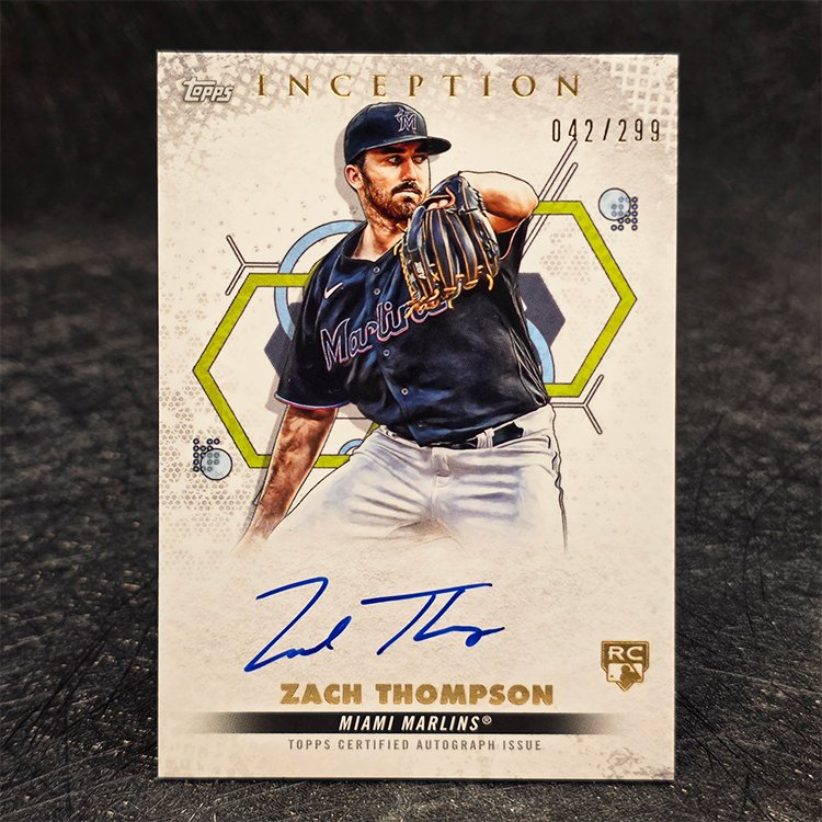 Topps Inception Baseball 2022 - Zach Thompson, Miami Marlins /299 #BRES-MTH