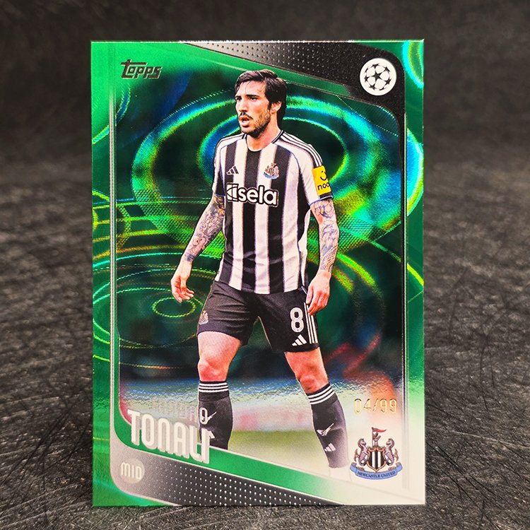 Topps UCC 2025-26 - Green - Sandro Tonali, Newcastle /99 #109