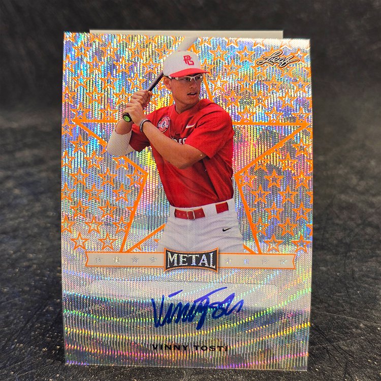 Leaf Perfect Game All-American Classic 2017 - Metal Auto, Orange - Vinny Tosti, #BA-VT1