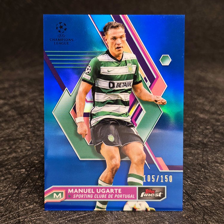 Topps Finest UEFA 2022-23 - Blue - Manuel Ugarte, Sporting /150 #4