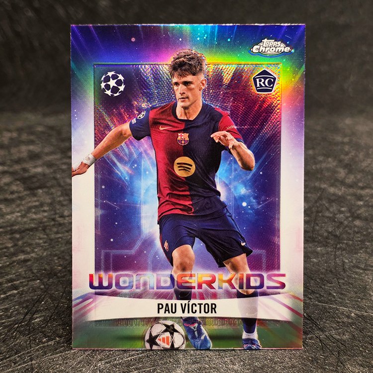 Topps Chrome UCC 2024-25 - Wonderkids - Pau Victor, Barcelona #WK-6