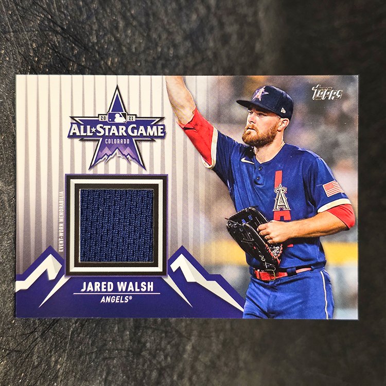 Topps Update 2021 - All-Star Stitches - Jared Walsh, Los Angeles Angels #ASSC-JWA