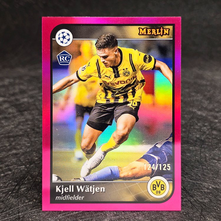 Topps Merlin UCC 2024-25 - Pink - Kjell Watjen, Borussia Dortmund /125 #113