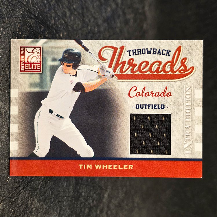 Panini Donruss Elite 2009 - Throwback Threads - Tim Wheeler, Colorado Rockies /250 #TT-TW