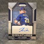 Panini Prizm 2023 - Signatures - Joey Wiemer, Milwaukee Brewers #SIG-JW